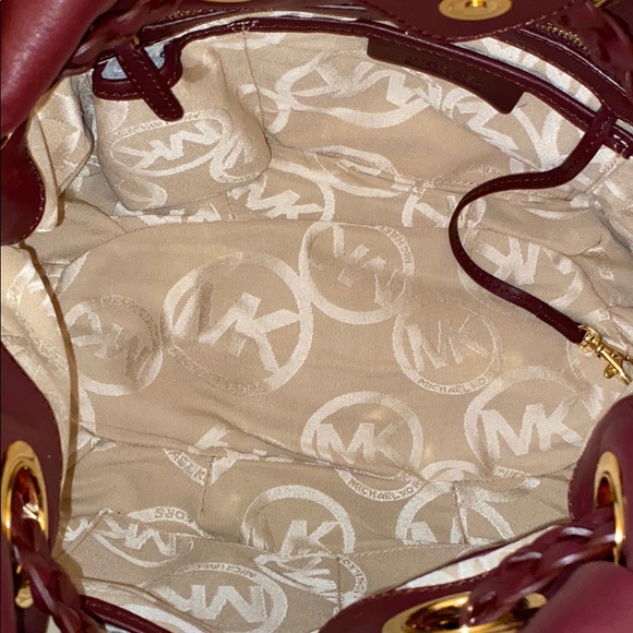 *SOLD*Michael Kors Braided Grommet Shoulder Tote - Picture 10 of 11